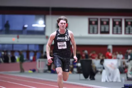Eli Wood running at the Harvard Beantown Challenge 
