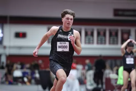 Eli Wood running at the Harvard Beantown Challenge 