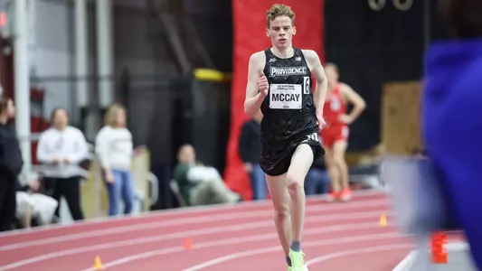 Liam McCay running at Harvard Beantown Challenge