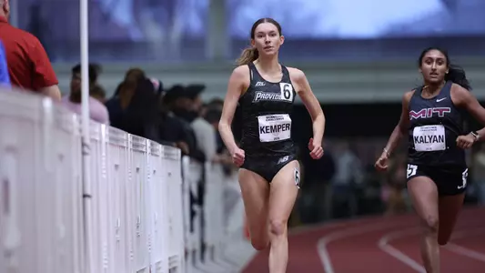 Maggie Kemper running at Harvard Beantown Challenge