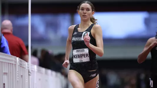Maggie Kemper running at Harvard Beantown Challenge