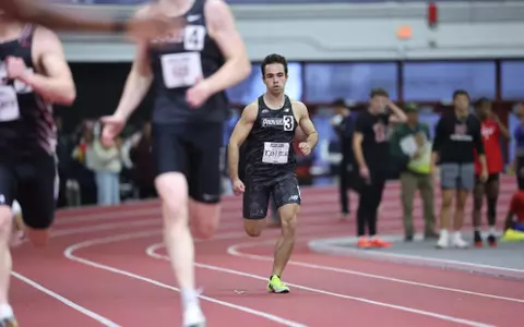 Nico Fanuele running at Harvard Beantown Challenge