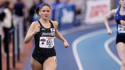 Chloe Higgins running at the Big East Championships
