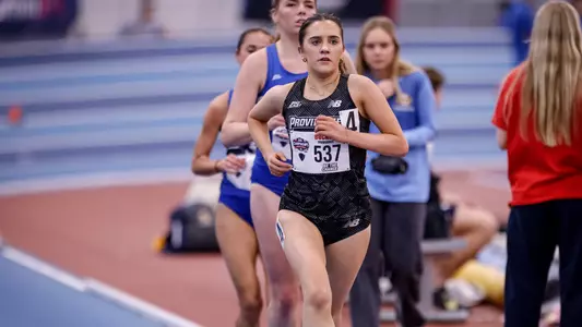 Jane Buckley running at 2026 Big East Indoor Track Championships