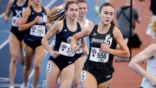 Cara Laverty running at 2026 Big East Indoor Track Championships