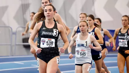 Emily Bush running at Big East Championships 