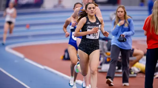 Jane Buckley running at 2026 Big East Indoor Track Championships