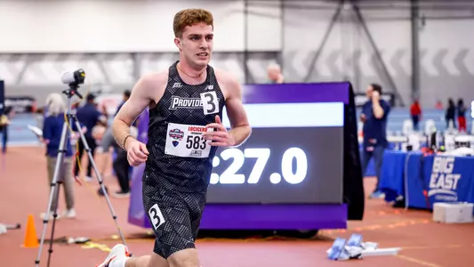 Ryan LoCicero running at 2026 Big East Indoor Track Championships