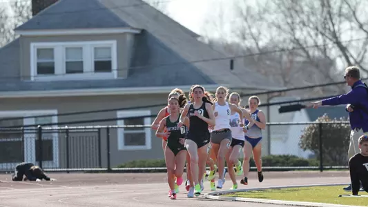 Emily DiSarno racing at the Friar Invitational 