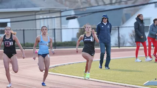 Cate Parks racing at the Friar Invitational 