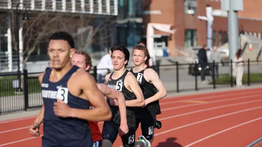 Adam Wedlake running at Friar Invitational 