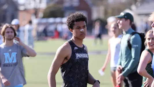 Owen Conmiskey about to race at Friar Invitational 