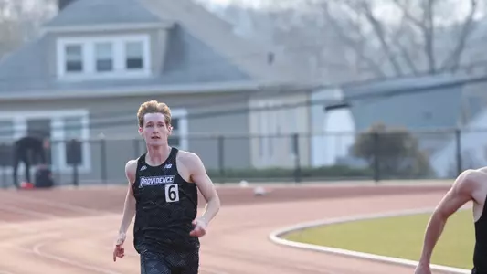Tucker Anglemyer racing at Friar Invitational 