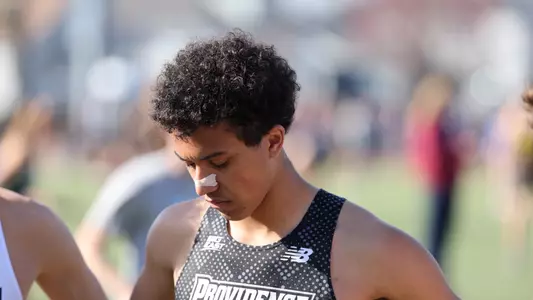 Owen Conmiskey getting ready to race at Friar Invitational 