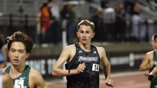 Grady Satterfield racing at the Friar Invitational 