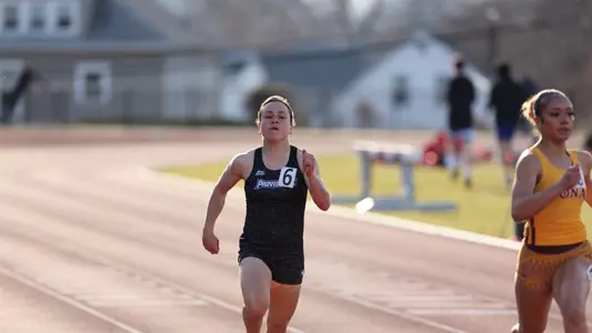 Jenna Jacobs racing at the Friar invitational 