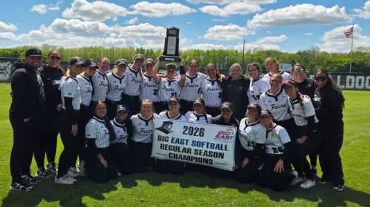 Softball 2026 BIG EAST Regular Season Champions picture after beating Butler 