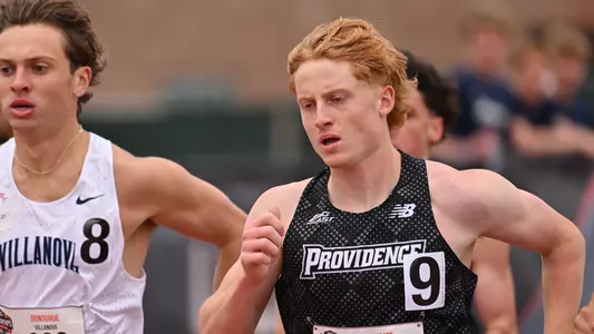 Oliver Neate competing in 1500 meter race at Big East Championships 