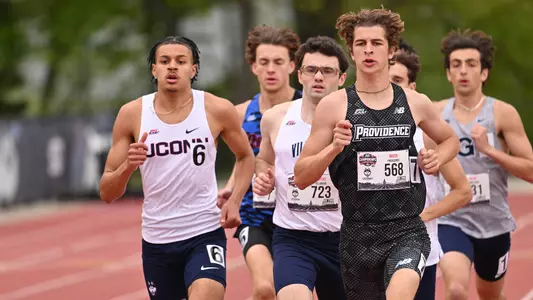Tom Breen racing at the Big East Championships 