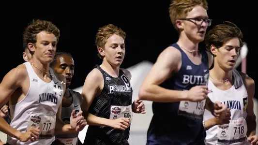 Daniel Prescott racing the 5000 meter at Big East Championship 