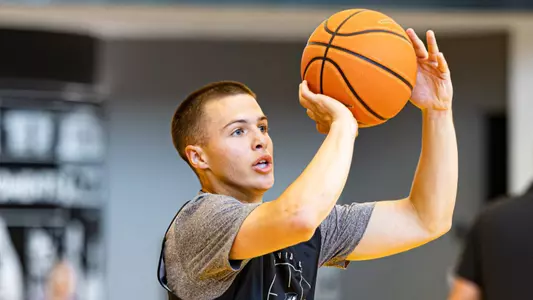 John Jackson looks to shoot during practice on 6/16