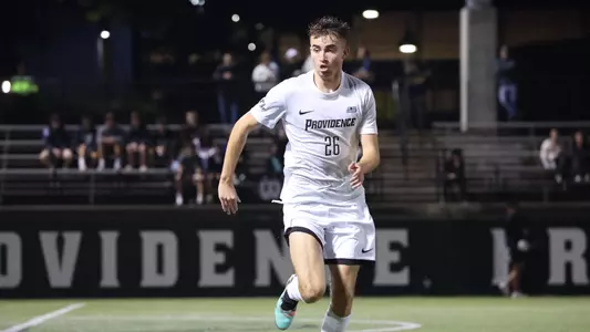 Men's Soccer's Brian Garrepy in action during a game.