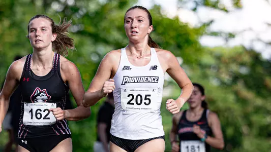 Lucia West racing at Friar Invitational 