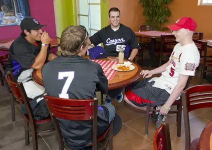 GCU players with Vince Serrao
