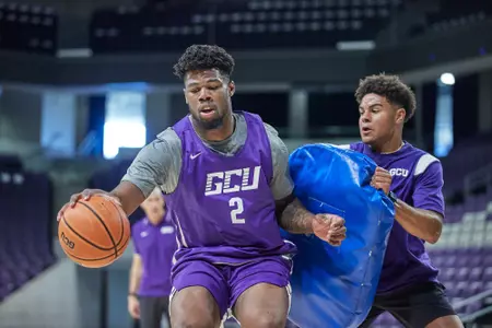 Phoenix, AZ June 05, 2023: Grand Canyon takes part in a summer practice session at GCU Arena. Photo by: David Kadlubowski/ / GCU