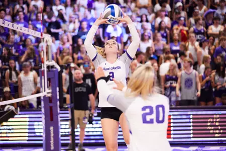 PHOENIX, AZ - Sep 2: Grand Canyon sweeps Idaho Volleyball 3 sets to 0.(Photo by: Garrett Ohrenberg/GCU)