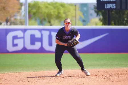 PHOENIX, AZ - Grand Canyon Softball defeats Tarleton 12-0 in a 5 inning game. (Photo by: Garrett Ohrenberg/GCU)