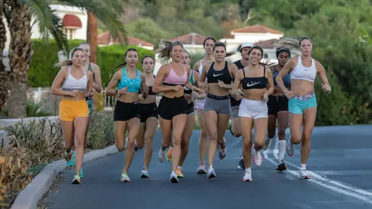 Women's cross country practice