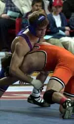 Wrestler and two-time national champion Stephen Abas was one of the honorees at Fresno State's 25 best athletes of the 20th century gala celebration Sunday night.