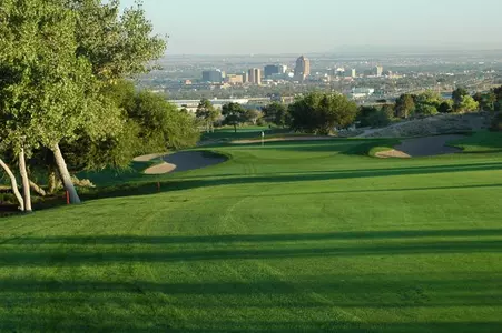 UNM Championship Course, view of downtown ABQ