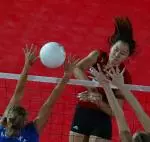 Bing Sun had 18 kills and hit .366 in the win over Western Michigan.
