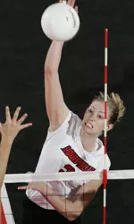 Stephanie Marsh had 11 kills on 17 attacks to hit .588.