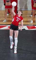 Ana Yartseva, who is No. 3 in the nation in hitting percentage, hit .500 against Tulane