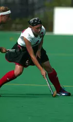 Jessica Javelet registered two goals and and three assists in field hockey's 7-0 win over Miami