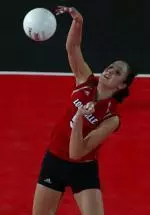 Lena Ustymenko had 14 kills and seven digs for the Cardinals.