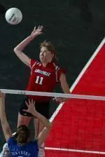 Ana Yartseva had 10 kills, hitting .500 with 12 digs for the Cardinals.