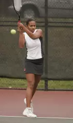 Ariana Marshall won 6-1, 6-1 in singles and paired with Robyn White to win doubles 8-1.
