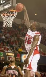 UofL freshman Derrick Caracter led the Cards past Georgetown on Wednesday night.