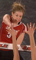 Senior Stephanie Marsh had nine kills and two aces.
