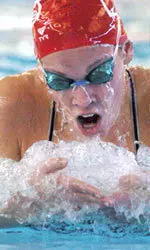 Leslie VanWinkle was U of L's first BIG EAST Champion in swimming.