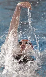 Larissa Niehoff will swim the 200-back tonight for the Cardinals.