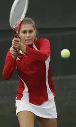 Suzanna Gracanin won both singles and doubles for the Cardinals.