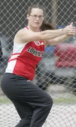 U of L junior thrower Emily Turland