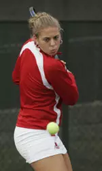 Maria Klokotzky plays No. 1 singles and doubles on the No. 70-ranked Cardinals.