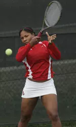 Robyn White won her singles match.