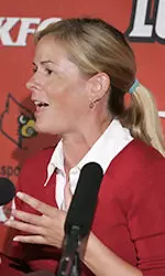 U of L lacrosse head coach Kellie Young